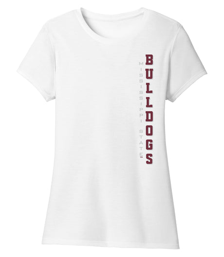 Women's Mississippi State Bulldogs Premium Tri-Blend Tee Shirt - Vert MSU