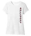 Women's Mississippi State Bulldogs Premium Tri-Blend Tee Shirt - Vertical MSU Bulldogs