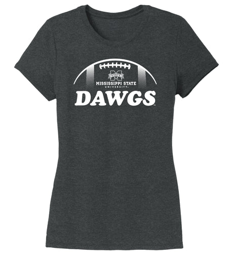 Women's Mississippi State Bulldogs Premium Tri-Blend Tee Shirt - MSU Dawgs Football