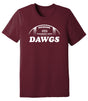Women's Mississippi State Bulldogs Premium Tri-Blend Tee Shirt - MSU Dawgs Football