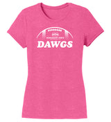 Women's Mississippi State Bulldogs Premium Tri-Blend Tee Shirt - MSU Dawgs Football