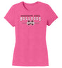 Women's Mississippi State Bulldogs Premium Tri-Blend Tee Shirt - MSU Bulldogs 3-Stripe