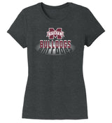 Women's Mississippi State Bulldogs Premium Tri-Blend Tee Shirt - Bulldogs Spotlight and Shadow