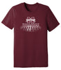 Women's Mississippi State Bulldogs Premium Tri-Blend Tee Shirt - Bulldogs Spotlight and Shadow