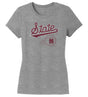 Women's Mississippi State Bulldogs Premium Tri-Blend Tee Shirt - Mississippi State Baseball