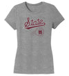 Women's Mississippi State Bulldogs Premium Tri-Blend Tee Shirt - Mississippi State Baseball
