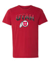 Women's Utah Utes Premium Tri-Blend Tee Shirt - Full Color Fade Utah Utes Logo