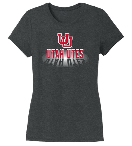 Women's Utah Utes Premium Tri-Blend Tee Shirt - Spotlight Shadow Utah Utes