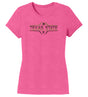 Women's Texas State Bobcats Premium Tri-Blend Tee Shirt - Striped Texas State Football Laces