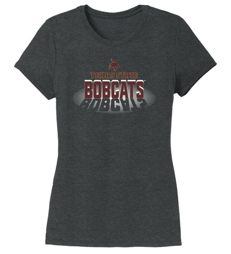 Women's Texas State Bobcats Premium Tri-Blend Tee Shirt - Spotlight Bobcats
