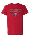 Women's Houston Cougars Premium Tri-Blend Tee Shirt - Full Color Fade with Cougar