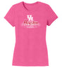 Women's Houston Cougars Premium Tri-Blend Tee Shirt - Spotlight and Shadow Houston