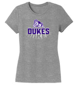 Women's James Madison Dukes Premium Tri-Blend Tee Shirt - Spotlight and Shadow Dukes