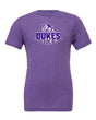 Women's James Madison Dukes Premium Tri-Blend Tee Shirt - Spotlight and Shadow Dukes