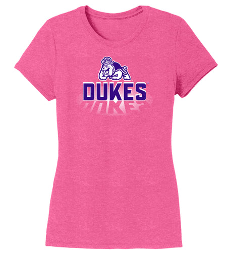 Women's James Madison Dukes Premium Tri-Blend Tee Shirt - Spotlight and Shadow Dukes