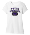 Women's K-State Wildcats Premium Tri-Blend Tee Shirt - Full Color K-State Wildcats Fade