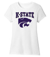 Women's K-State Wildcats Premium Tri-Blend Tee Shirt - Kansas State Powercat Logo