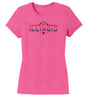 Women's Illinois Fighting Illini Premium Tri-Blend Tee Shirt - Striped Illinois Football Laces