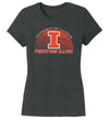 Women's Illinois Fighting Illini Premium Tri-Blend Tee Shirt - University of Illinois Basketball