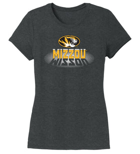 Women's Missouri Tigers Premium Tri-Blend Tee Shirt - Spotlight and Shadow Mizzou