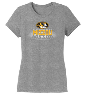 Women's Missouri Tigers Premium Tri-Blend Tee Shirt - Spotlight and Shadow Mizzou