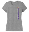 Women's LSU Tigers Premium Tri-Blend Tee Shirt - Vertical Louisiana State University Tigers