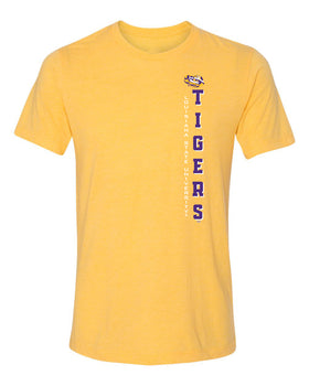 Women's LSU Tigers Premium Tri-Blend Tee Shirt - Vertical Louisiana State University Tigers