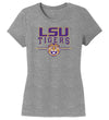 Women's LSU Tigers Premium Tri-Blend Tee Shirt - LSU Tigers 3-Stripe