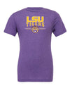 Women's LSU Tigers Premium Tri-Blend Tee Shirt - LSU Tigers 3-Stripe