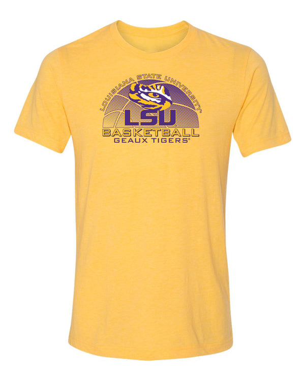 Women's LSU Tigers Premium Tri-Blend Tee Shirt - LSU Basketball Geaux Tigers