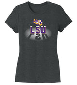 Women's LSU Tigers Premium Tri-Blend Tee Shirt - Spotlight and Shadow LSU