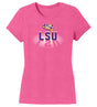 Women's LSU Tigers Premium Tri-Blend Tee Shirt - Spotlight and Shadow LSU