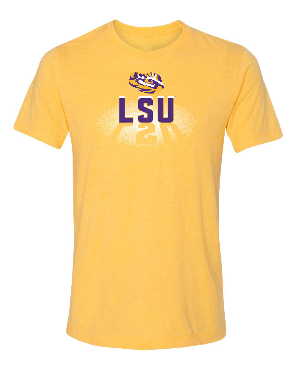 Women's LSU Tigers Premium Tri-Blend Tee Shirt - Spotlight and Shadow LSU