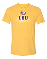 Women's LSU Tigers Premium Tri-Blend Tee Shirt - Spotlight and Shadow LSU