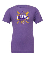 Women's LSU Tigers Premium Tri-Blend Tee Shirt - LSU Baseball Diamond
