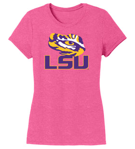 Women's LSU Tigers Premium Tri-Blend Tee Shirt - Tiger Eye LSU