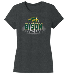 Women's NDSU Bison Premium Tri-Blend Tee Shirt - Spotlight Bison