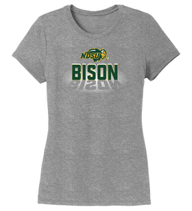 Women's NDSU Bison Premium Tri-Blend Tee Shirt - Spotlight Bison