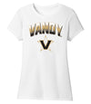 Women's Vanderbilt Commodores Premium Tri-Blend Shirt - Vandy Full Color Arch with Primary