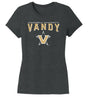 Women's Vanderbilt Commodores Premium Tri-Blend Shirt - Vandy with Primary Logo
