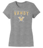 Women's Vanderbilt Commodores Premium Tri-Blend Shirt - Vandy with Primary Logo