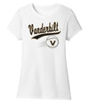 Women's Vanderbilt Commodores Premium Tri-Blend Shirt - Script Vanderbilt Baseball