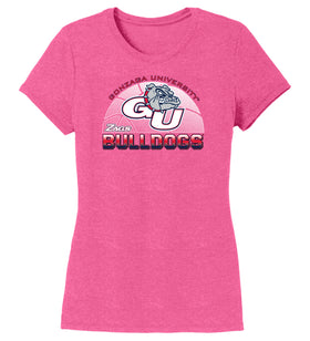 Women's Gonzaga Bulldogs Premium Tri-Blend Tee Shirt - Gonzaga Basketball