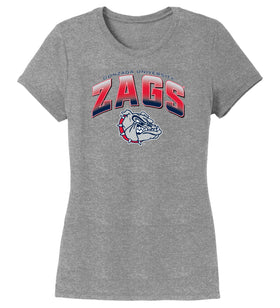 Women's Gonzaga Bulldogs Premium Tri-Blend Tee Shirt - Zags Full Color Fade