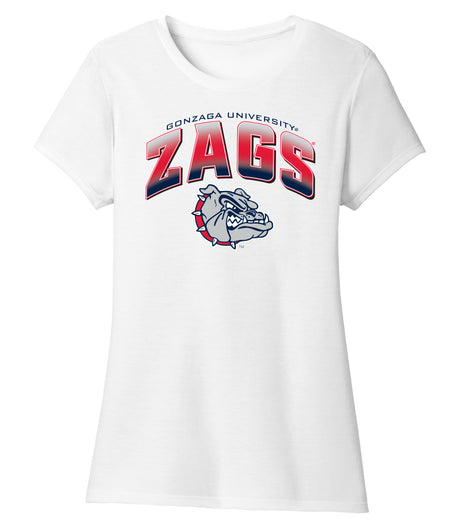 Women's Gonzaga Bulldogs Premium Tri-Blend Tee Shirt - Zags Full Color Fade