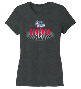 Women's Gonzaga Bulldogs Premium Tri-Blend Tee Shirt - Spotlight Gonzaga