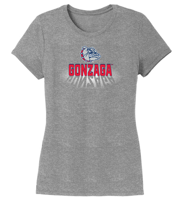 Women's Gonzaga Bulldogs Premium Tri-Blend Tee Shirt - Spotlight Gonzaga