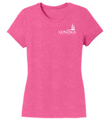 Women's Gonzaga Bulldogs Premium Tri-Blend Tee Shirt - Gonzaga Spires