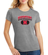 Women's Nebraska Huskers Premium Tri-Blend Tee Shirt - Full Color Huskers Fade with Block N