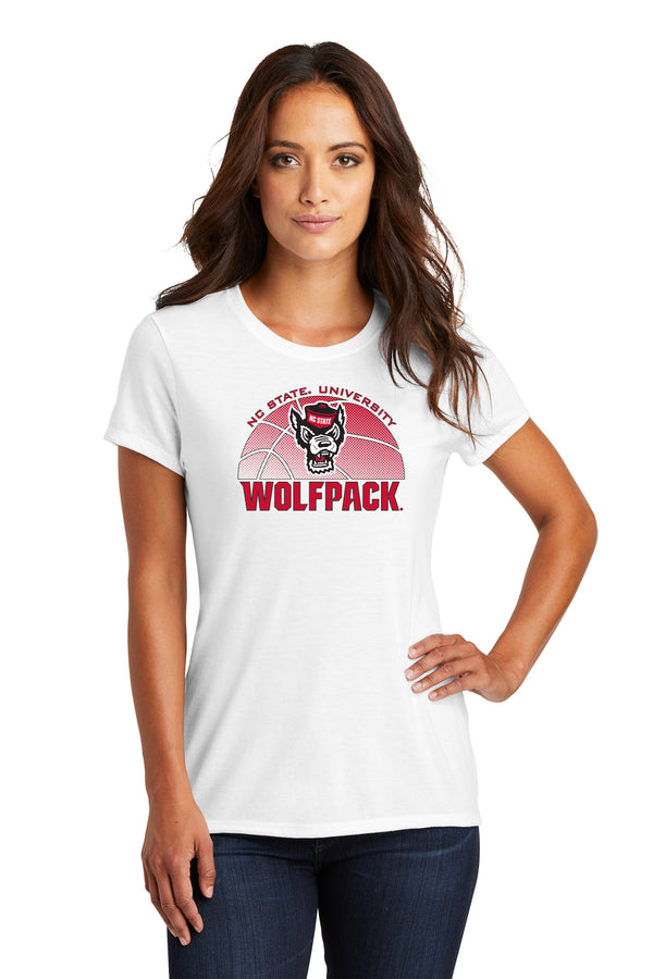 Women's North Carolina State Wolfpack Premium Tri-Blend Tee Shirt - NC State Basketball